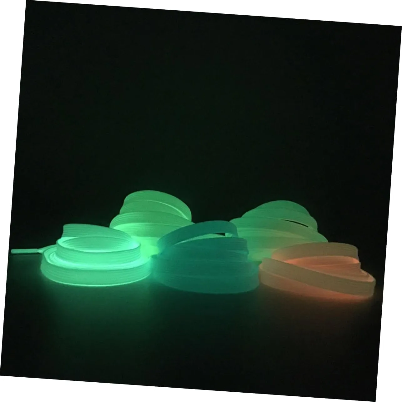 1 Pairs Fluorescent Shoe Laces Glow in The Dark Shoelaces Sports Shoe Laces Luminous Shoelaces
