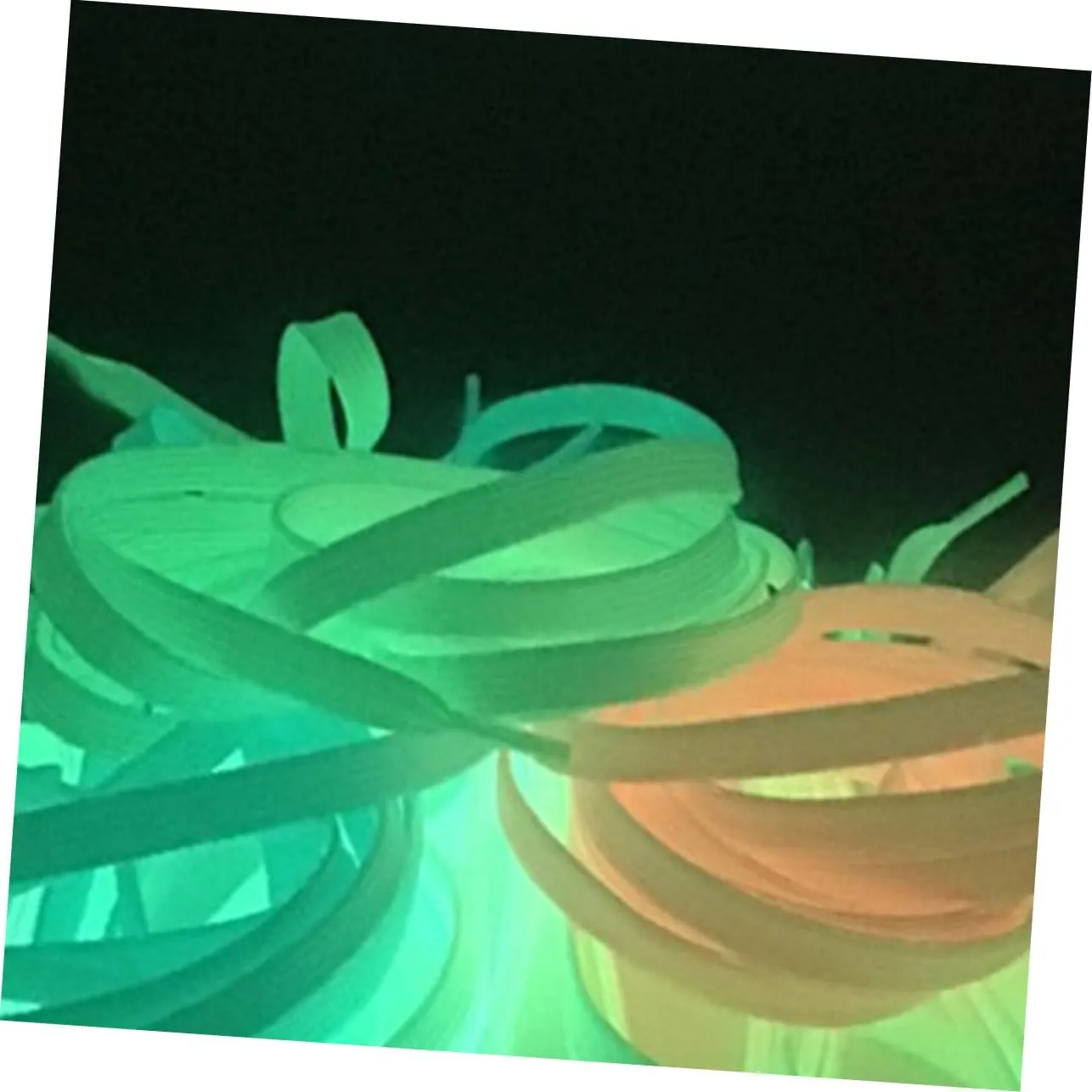 1 Pairs Fluorescent Shoe Laces Glow in The Dark Shoelaces Sports Shoe Laces Luminous Shoelaces
