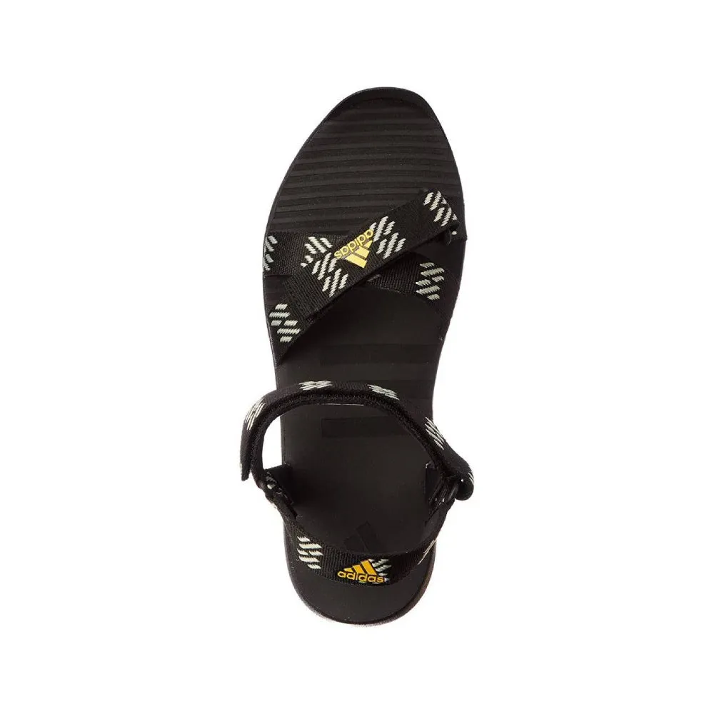 Adidas Men's Moary Sandal (Core Black/Silver Green/Active Gold)