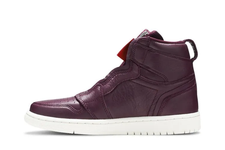 Air Jordan Wmns Air Jordan 1 Retro High Zip 'Bordeaux' Sneakers, Red