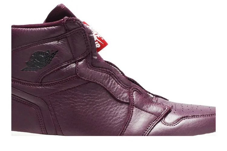 Air Jordan Wmns Air Jordan 1 Retro High Zip 'Bordeaux' Sneakers, Red