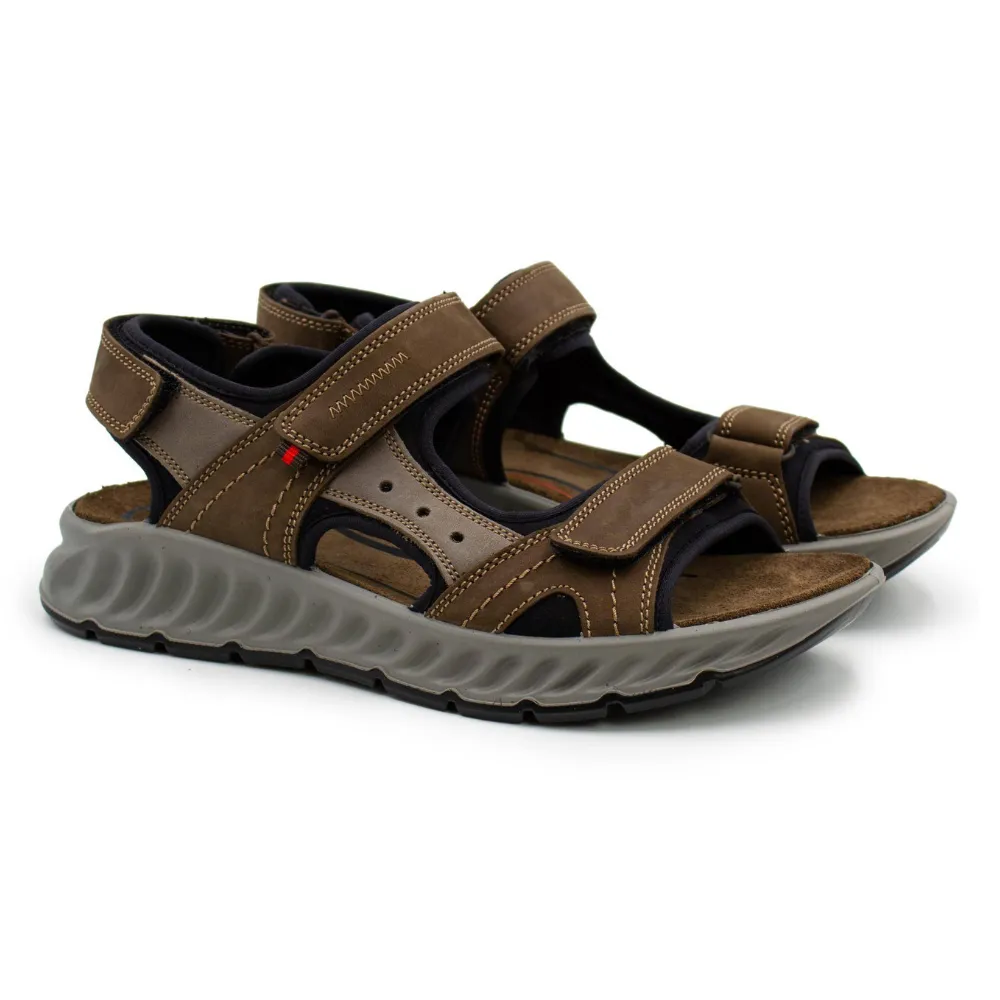 Ara Everett Brown Leather Sandal (Men's)