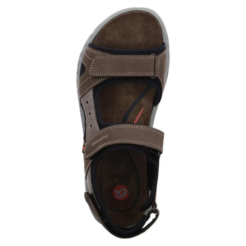 Ara Everett Brown Leather Sandal (Men's)