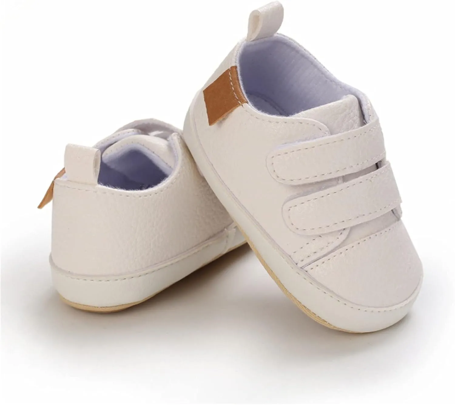 Baby Boys Girls First Walking Shoes Infant Non-Slip PU Leather Sneakers Toddler Newborn Loafers Shoes Infant Size 2