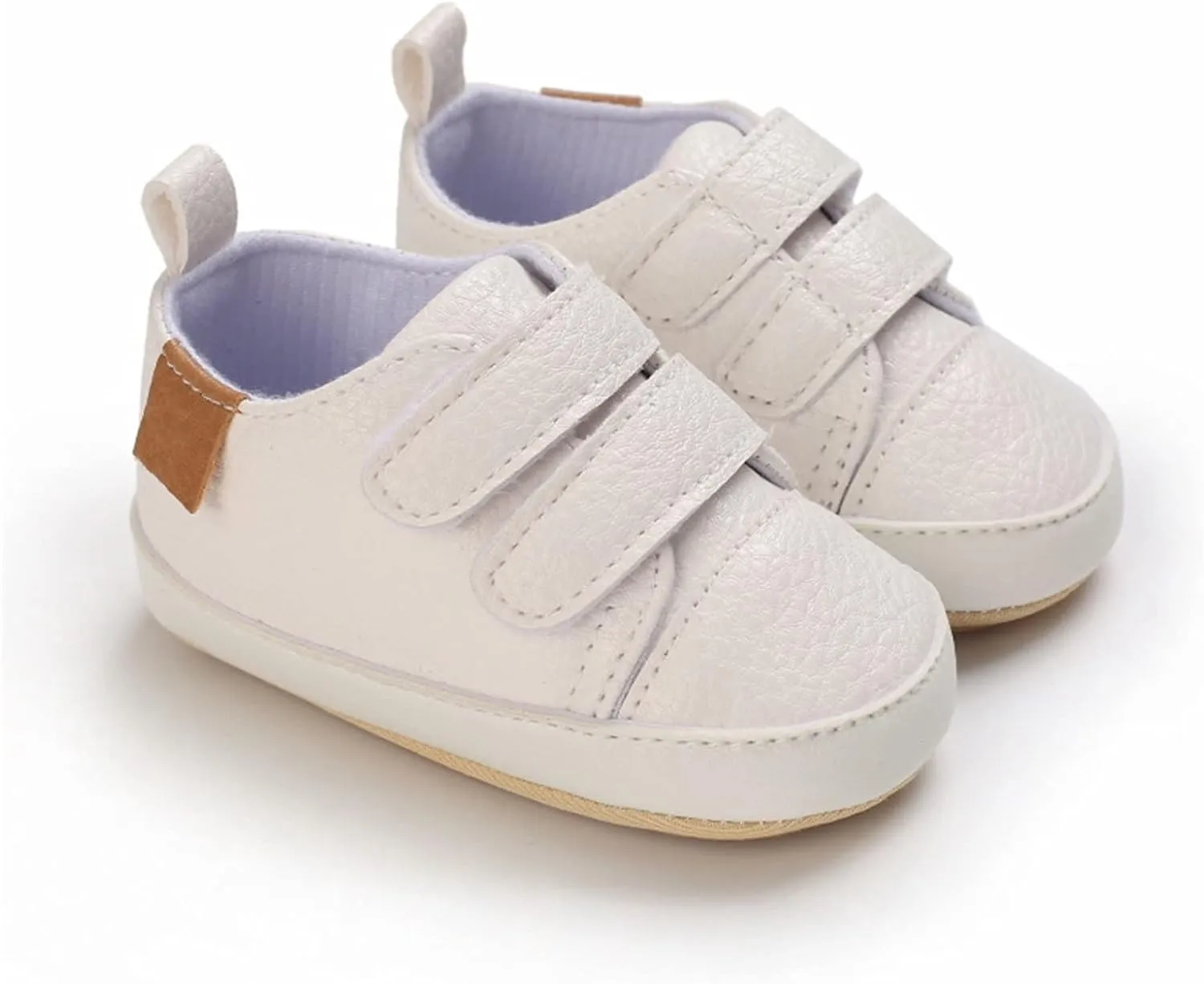 Baby Boys Girls First Walking Shoes Infant Non-Slip PU Leather Sneakers Toddler Newborn Loafers Shoes Infant Size 2