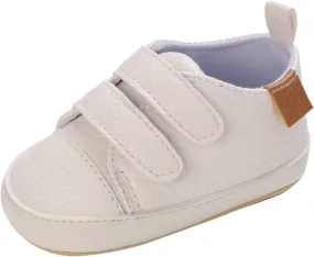Baby Boys Girls First Walking Shoes Infant Non-Slip PU Leather Sneakers Toddler Newborn Loafers Shoes Infant Size 2