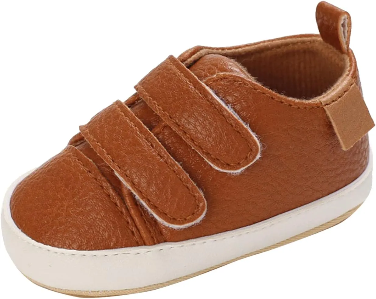 Baby Boys Girls First Walking Shoes Infant Non-Slip PU Leather Sneakers Toddler Newborn Loafers Shoes Infant Size 2