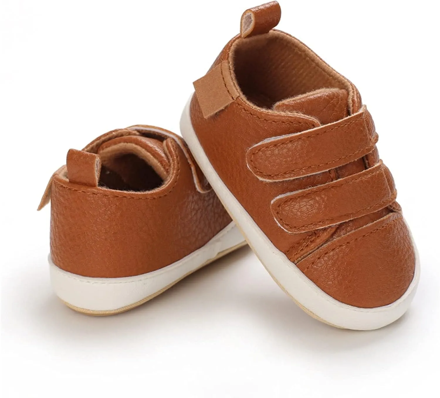 Baby Boys Girls First Walking Shoes Infant Non-Slip PU Leather Sneakers Toddler Newborn Loafers Shoes Infant Size 2
