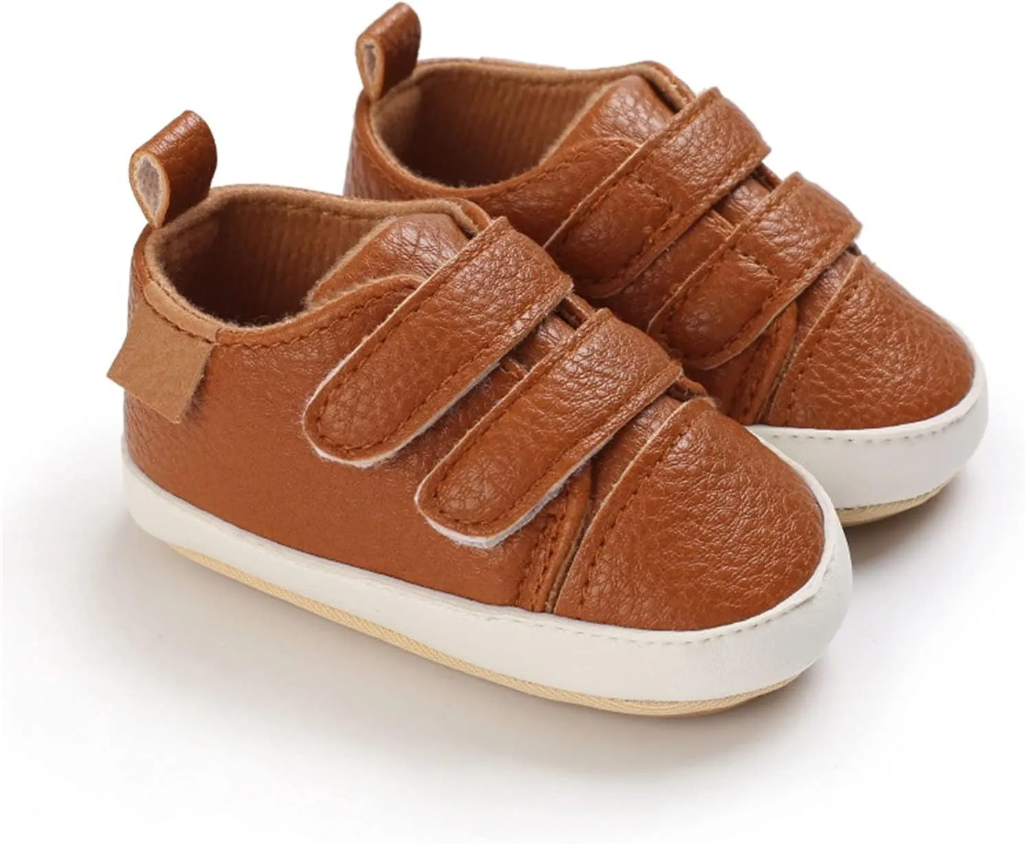 Baby Boys Girls First Walking Shoes Infant Non-Slip PU Leather Sneakers Toddler Newborn Loafers Shoes Infant Size 2