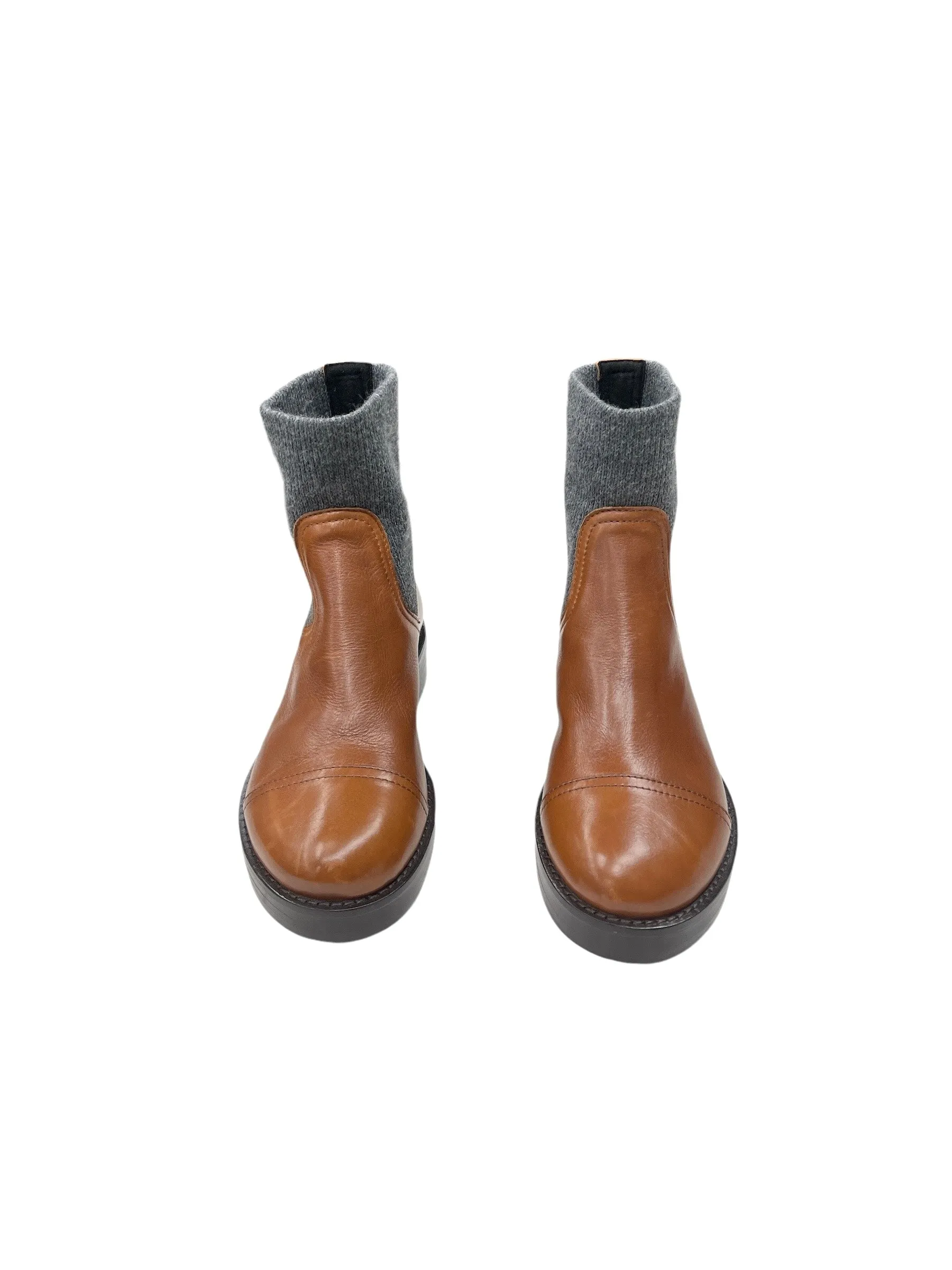 Boots Ankle Flats By J. Crew In Brown, Size: 6.5