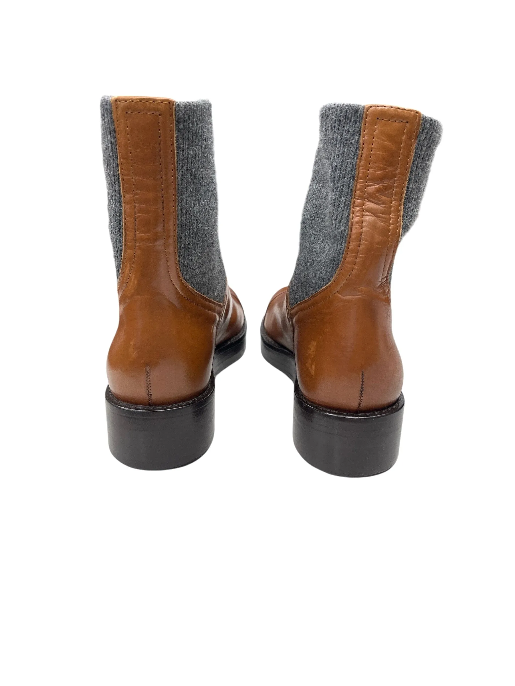 Boots Ankle Flats By J. Crew In Brown, Size: 6.5