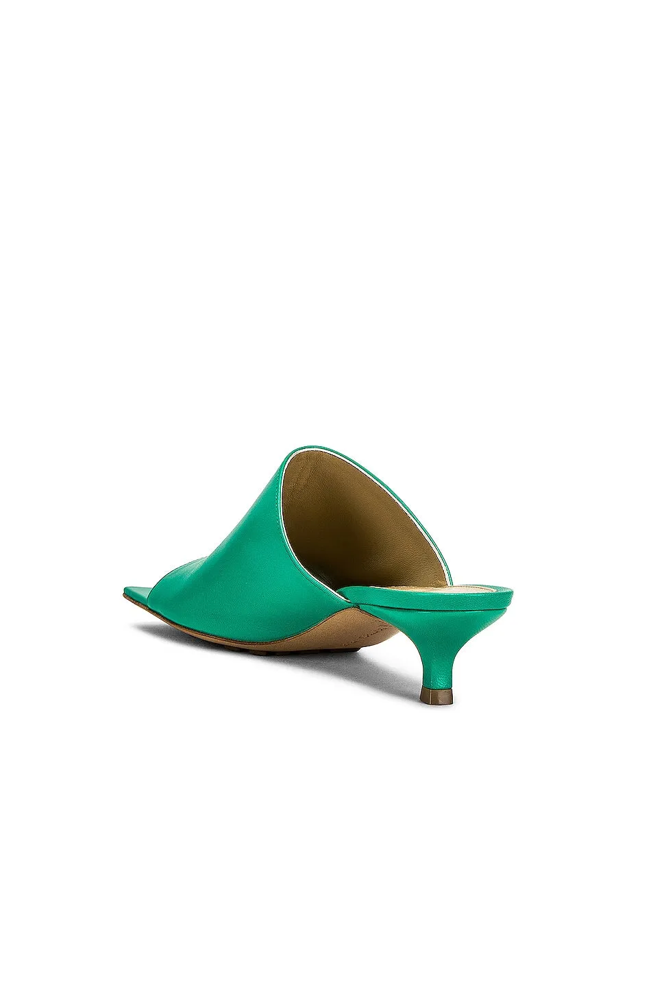 Bottega Veneta Stretchs Mules in Acid Turquoise