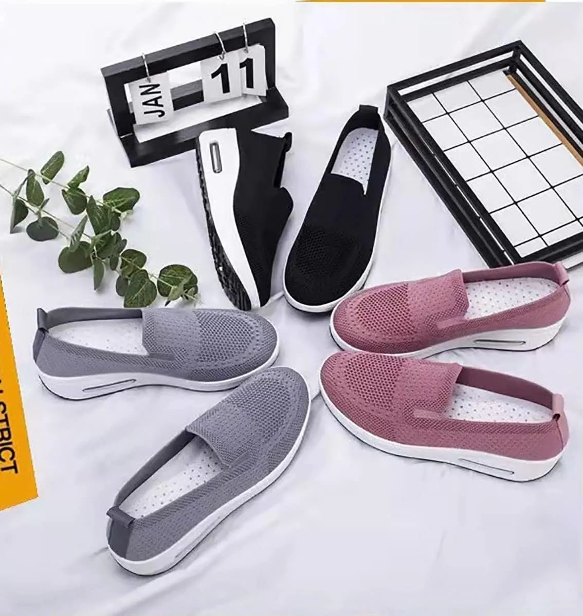 Bridge Cutters Women's Orthopedic Slope Heel Shoes Platform Shoes Orthopedic Road Walking Shoes Skate Shoes Sports Sandals mesh Flat Shoes Sports Outdoor Shoes