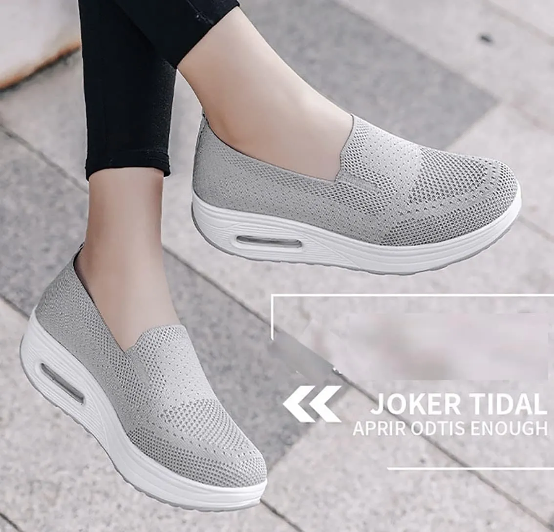 Bridge Cutters Women's Orthopedic Slope Heel Shoes Platform Shoes Orthopedic Road Walking Shoes Skate Shoes Sports Sandals mesh Flat Shoes Sports Outdoor Shoes
