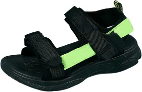 Children's Boys Summer Sports Sandals Hiking Beach Outdoor Open Toe Sports Sandals Boy Sandals (Green #1, 5 Big Kids)