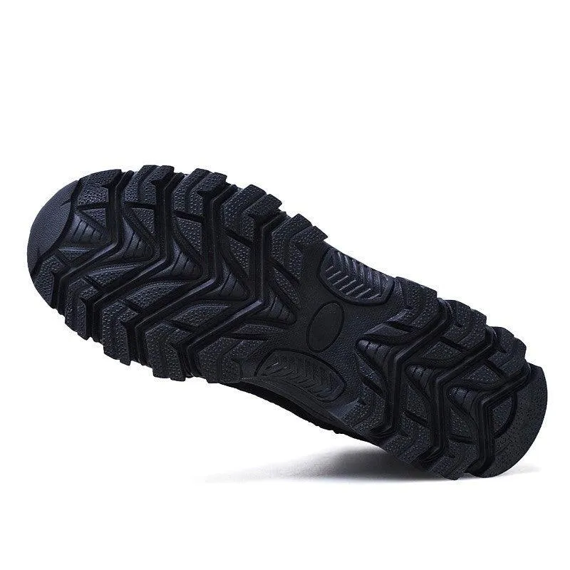 Cowhide Leather Military Shoes Men