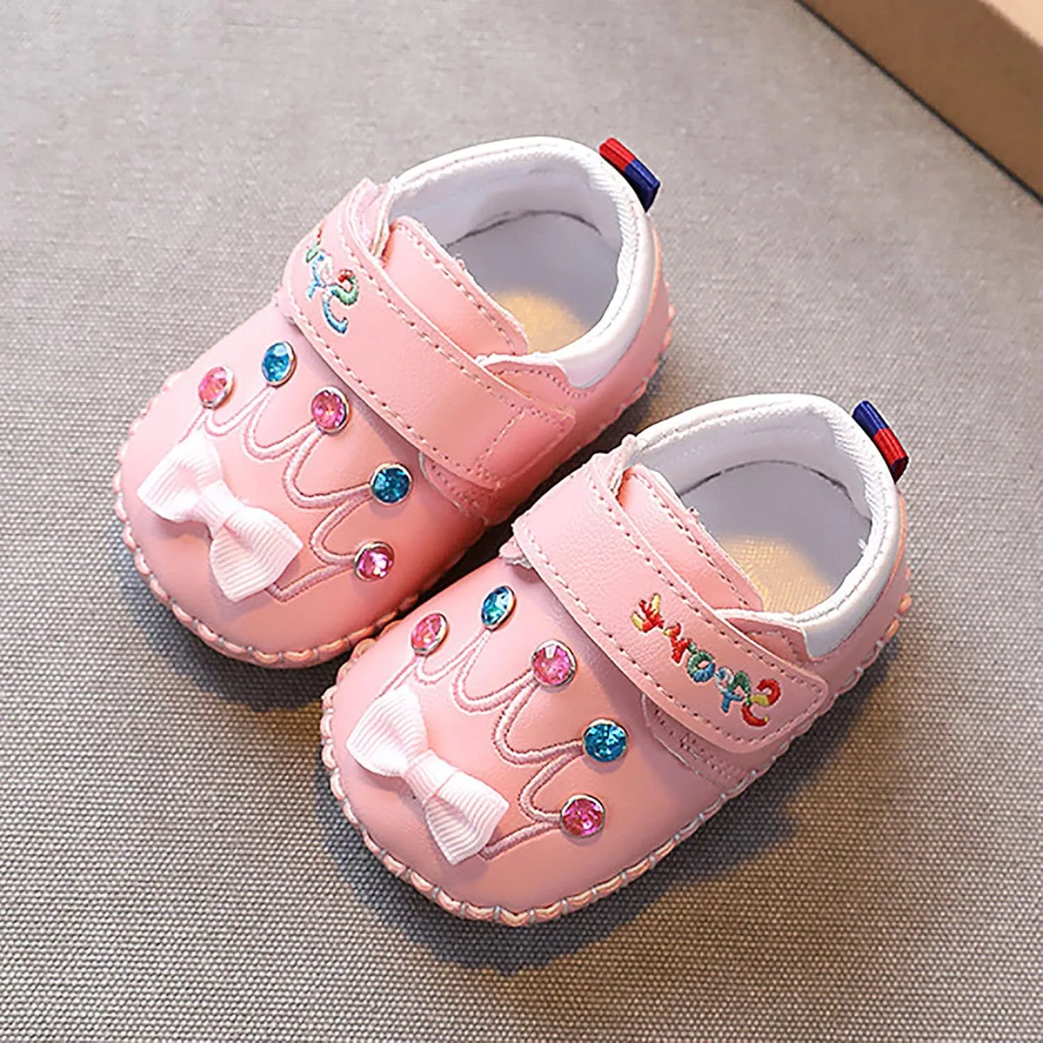 Cute 𝐂artoon Prewalkers Shoes for Infant Baby Boys Girls Soft Sole Leather Non Slip Comfortable Sports Baby Water