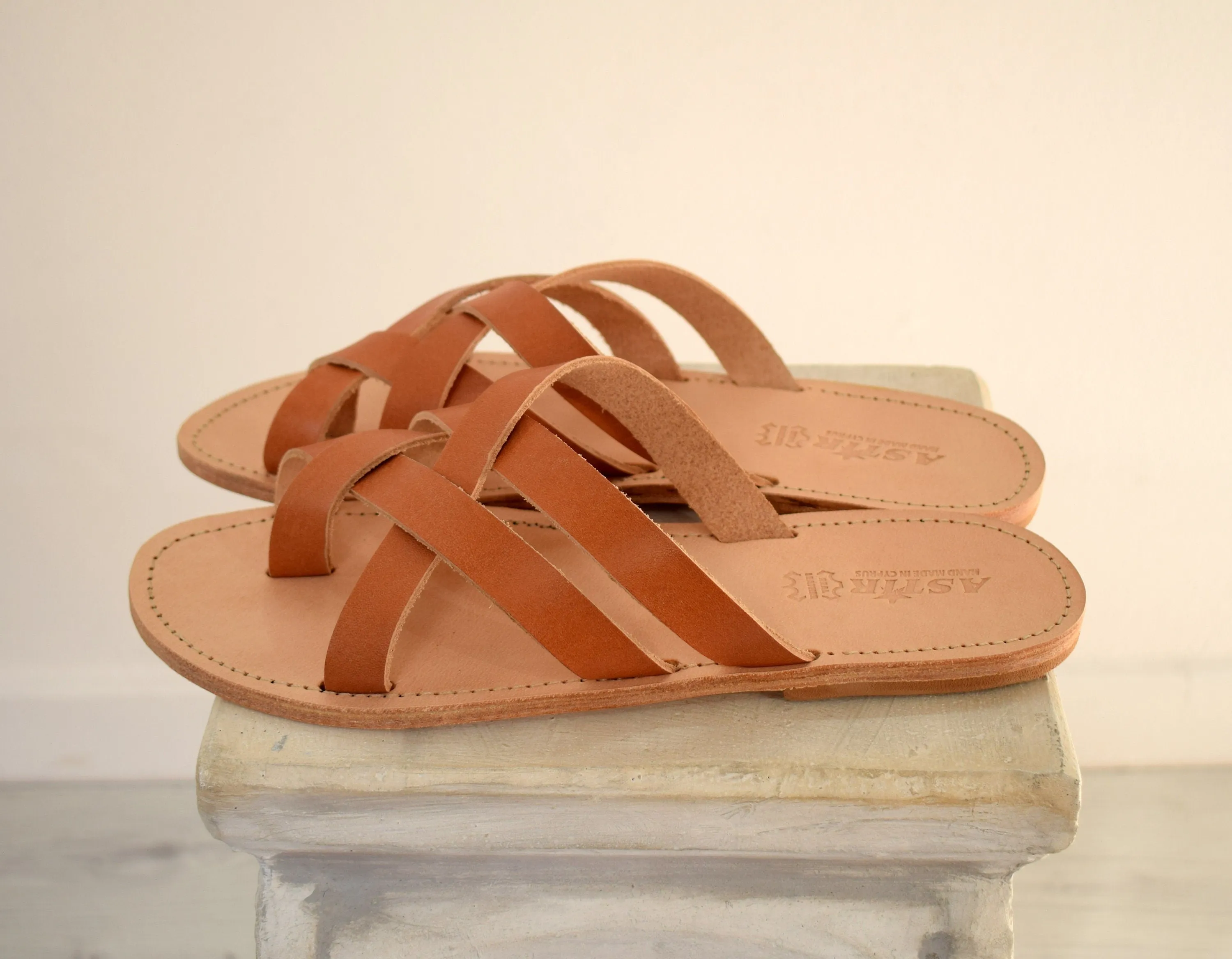 Greek Men's Leather Sandals.