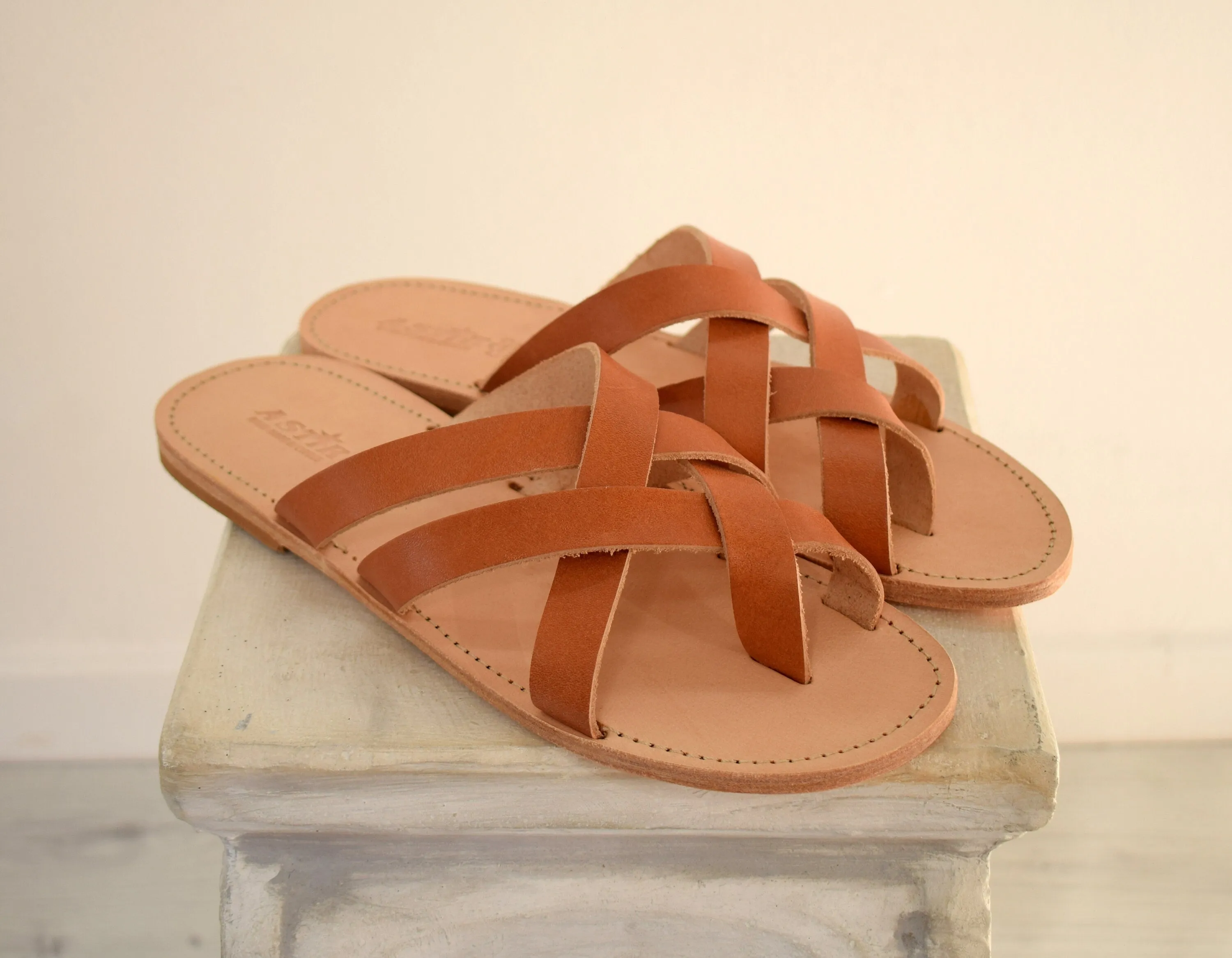 Greek Men's Leather Sandals.