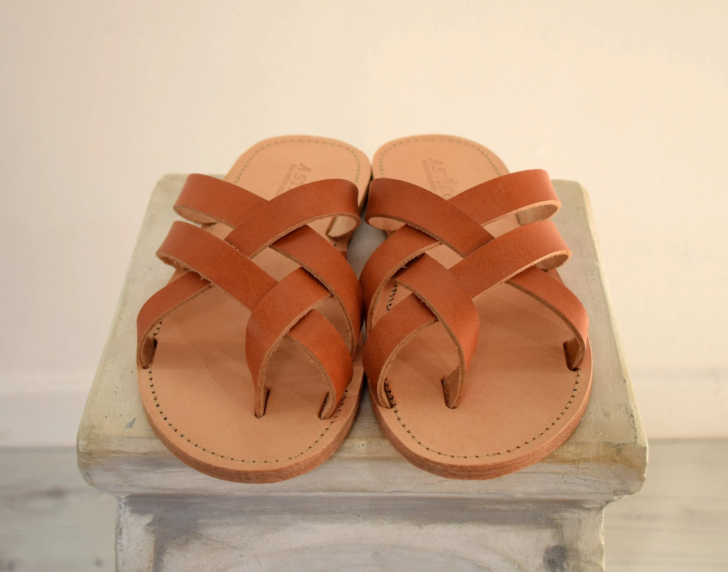 Greek Men's Leather Sandals.
