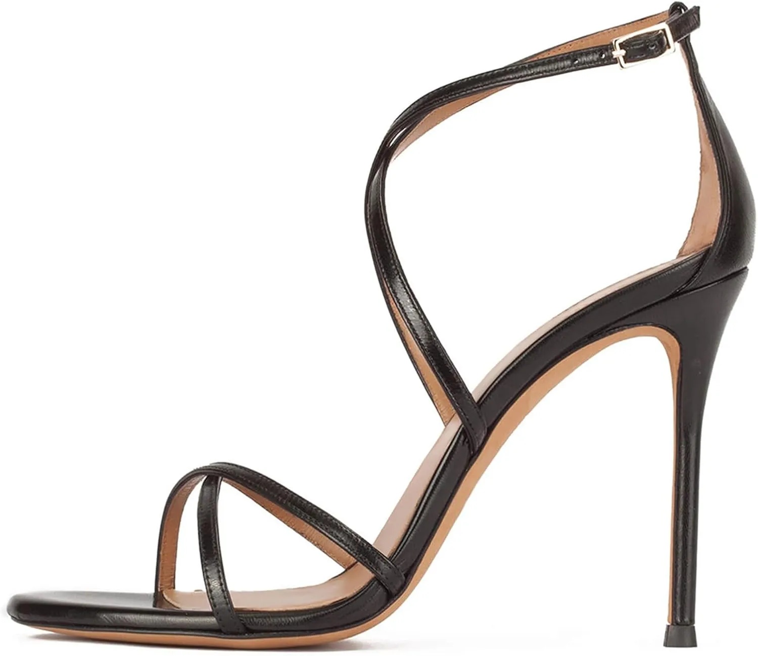High Heels Stilletos Heels for Women Strappy Sexy Round Toe Heels Open Toe Heels Dressy Pumps Sandals