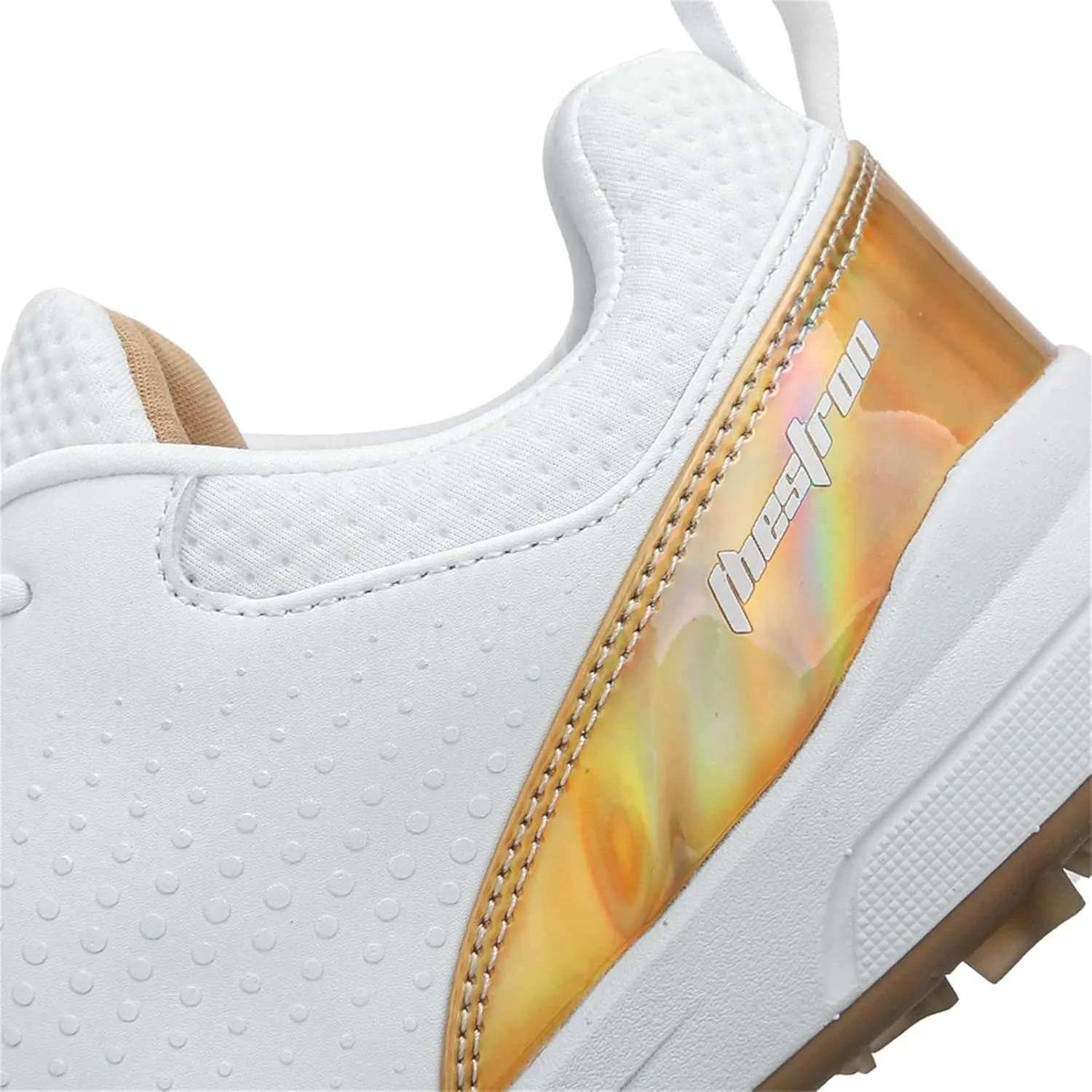 JiuQing Golf Shoes Mens Spikeless Professional Leather Golfing Trainers Outdoor Anti Slip Walking Shoes