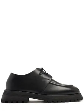 Marsell   Scalarmato leather lace-up shoes 