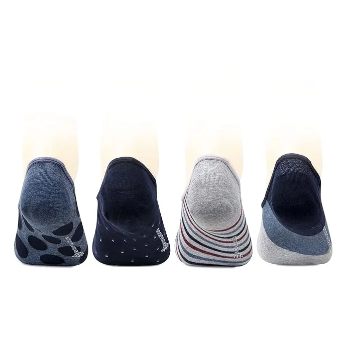 Men Casual Cotton Loafer Socks - Pack Of 4