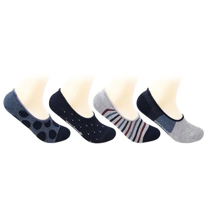 Men Casual Cotton Loafer Socks - Pack Of 4
