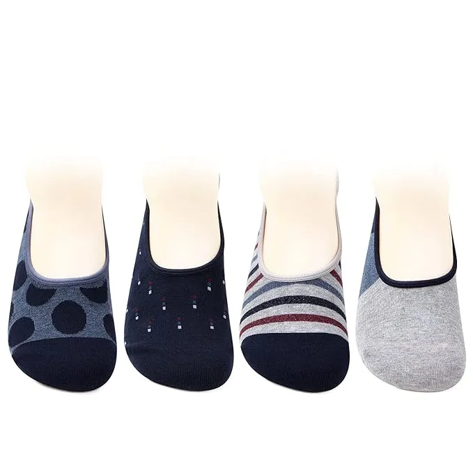 Men Casual Cotton Loafer Socks - Pack Of 4