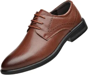 New Oxford Shoes for Mens Business Leather Shoes Men's Breathable Patent Leather Formal Shoes Man Office Wedding Flats Male Black