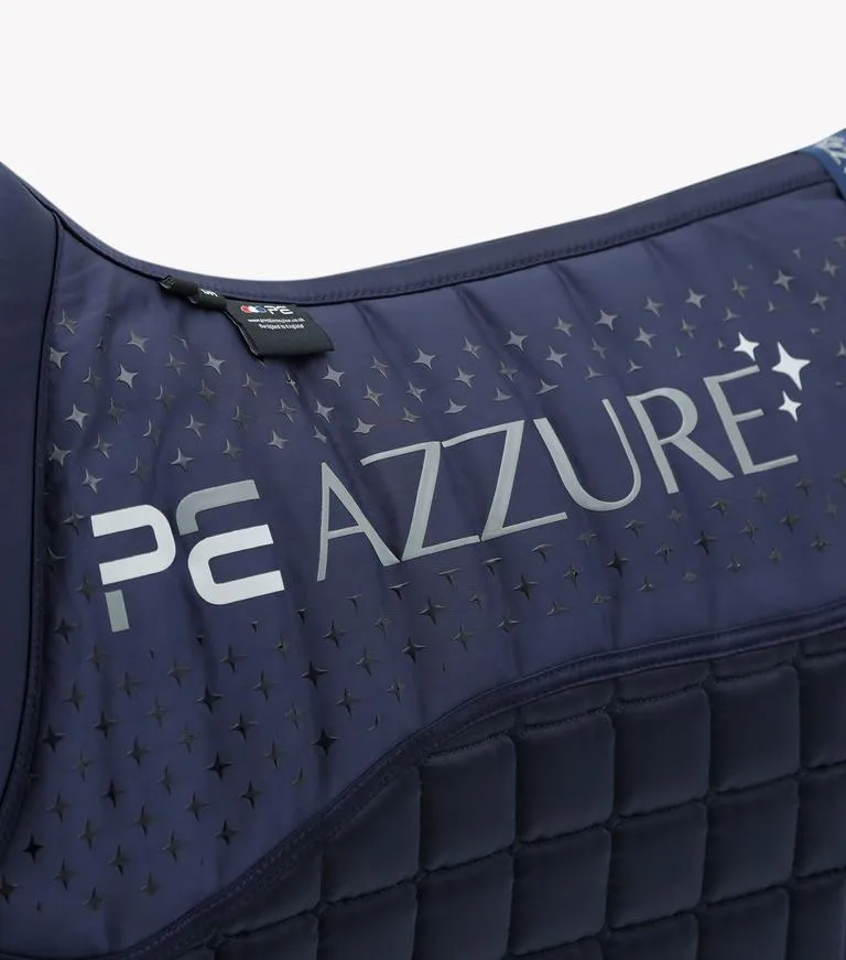 PEI Azzure Anti-Slip Satin Dressage Pad (Navy)