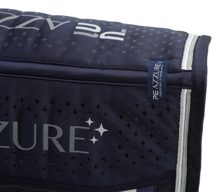 PEI Azzure Anti-Slip Satin Dressage Pad (Navy)