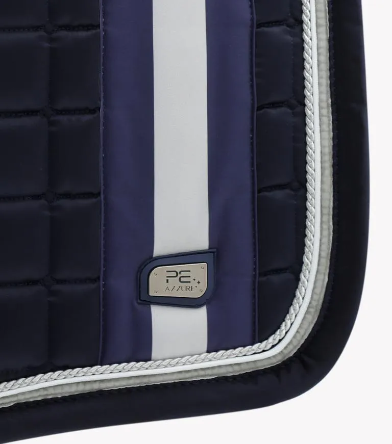 PEI Azzure Anti-Slip Satin Dressage Pad (Navy)