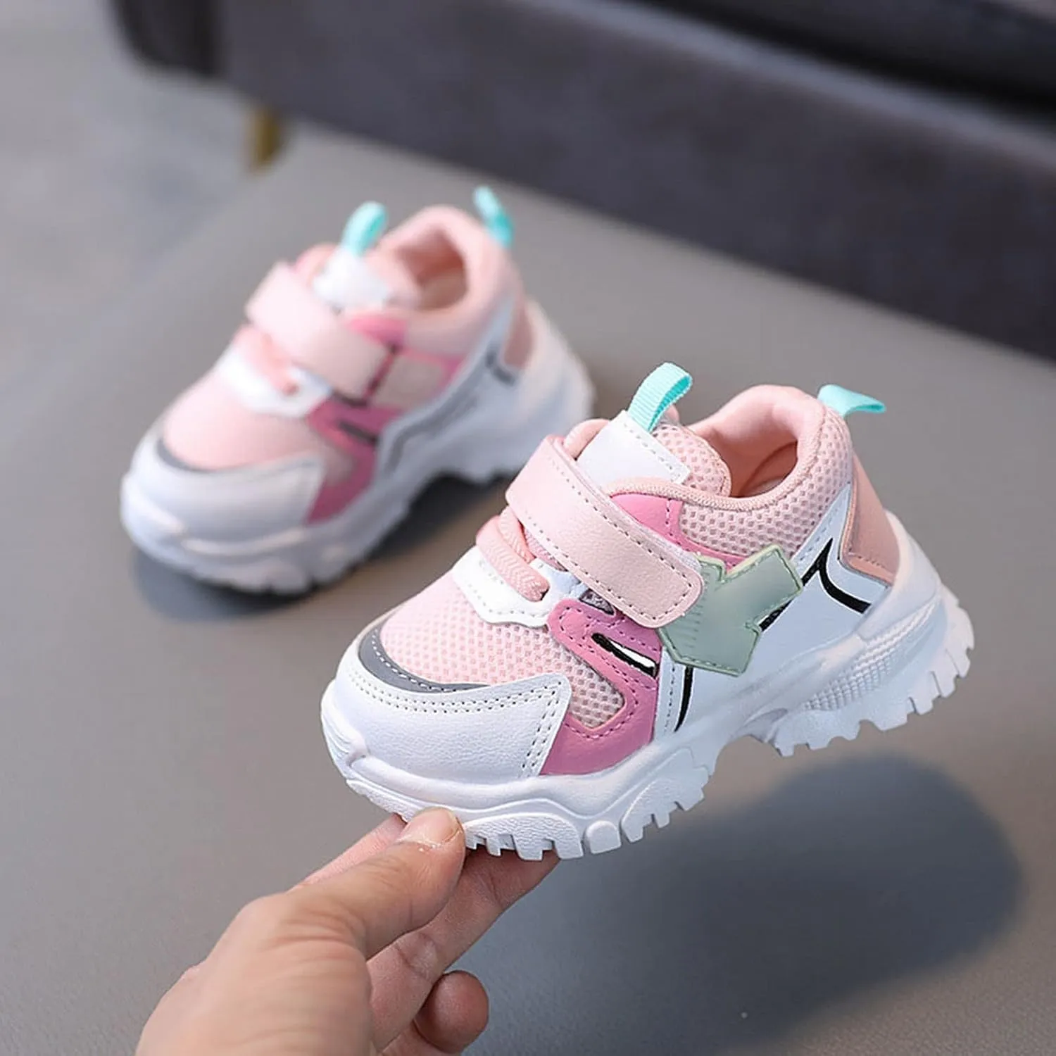 sfdgfhyf Tennis Shoes Kids Girls Sports Shoes Casual Single Shoes First Shoes Summer Outdoor Soft Breathable Sports