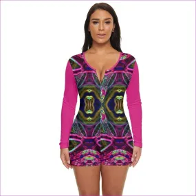 Tribalist Long Sleeve Boyleg Swimsuit