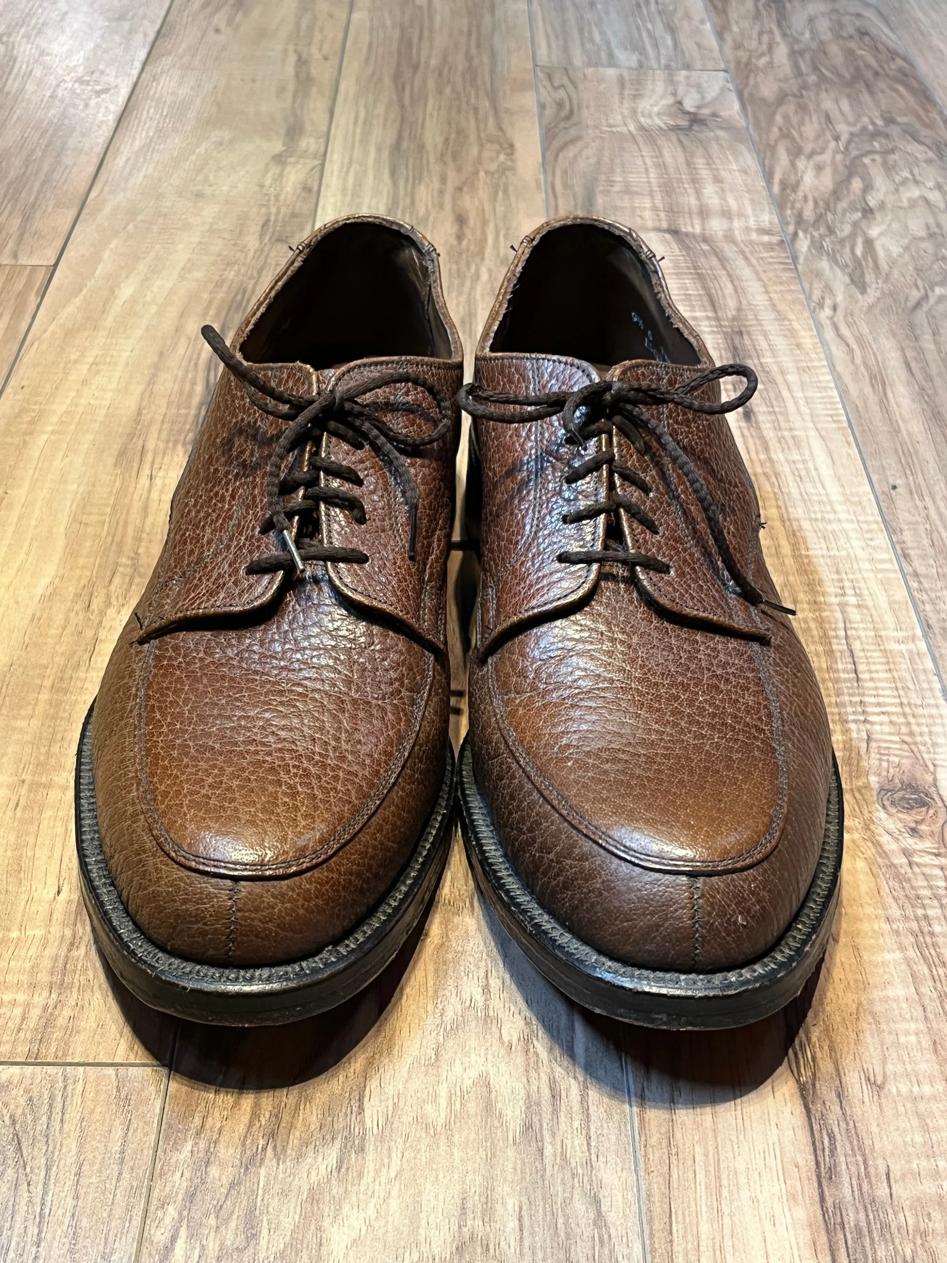 Vintage Hartt Camel Skin Tumble Shoes, Made in Canada, Size US Mens 9.5, EUR 42.5