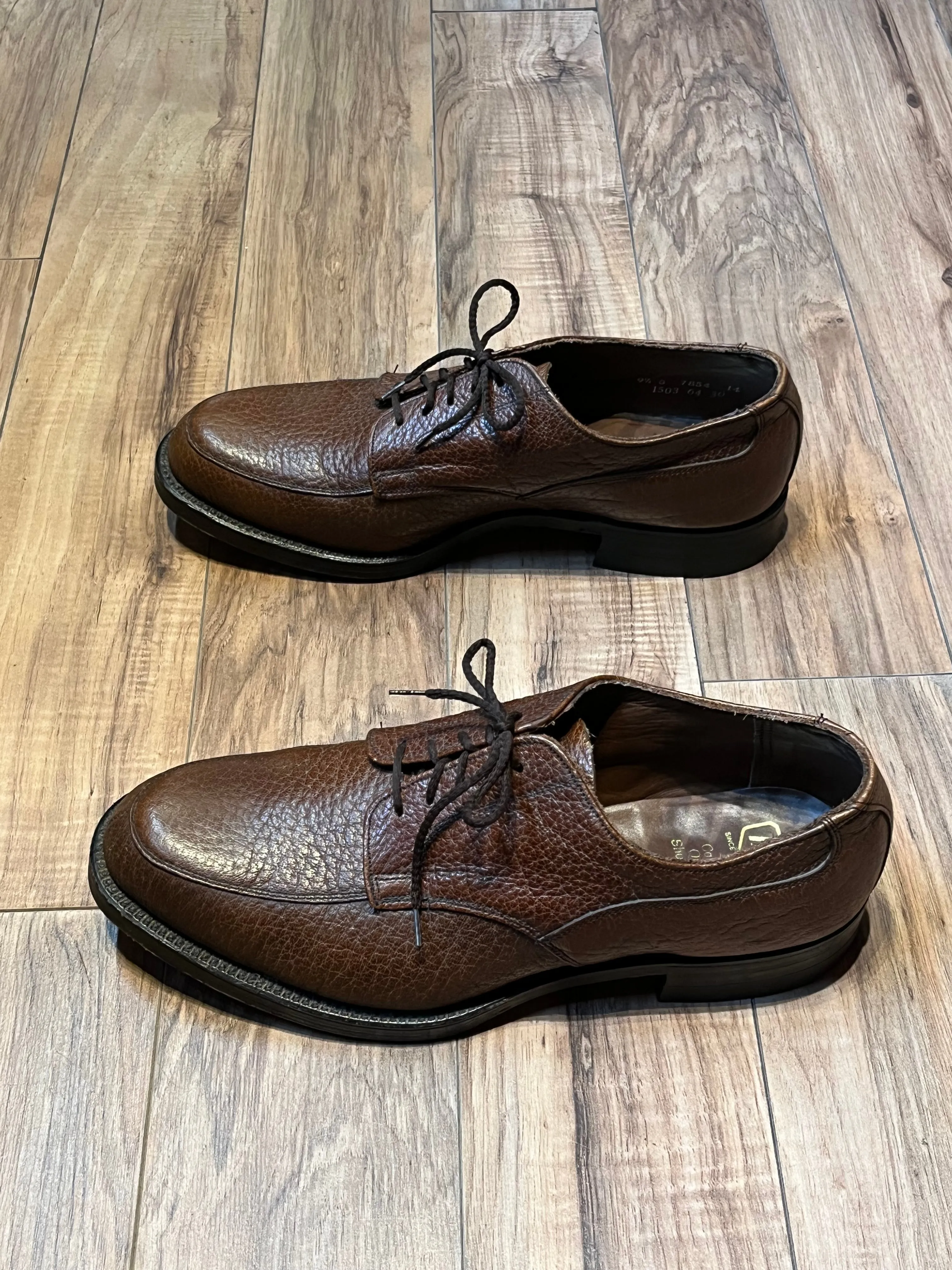Vintage Hartt Camel Skin Tumble Shoes, Made in Canada, Size US Mens 9.5, EUR 42.5