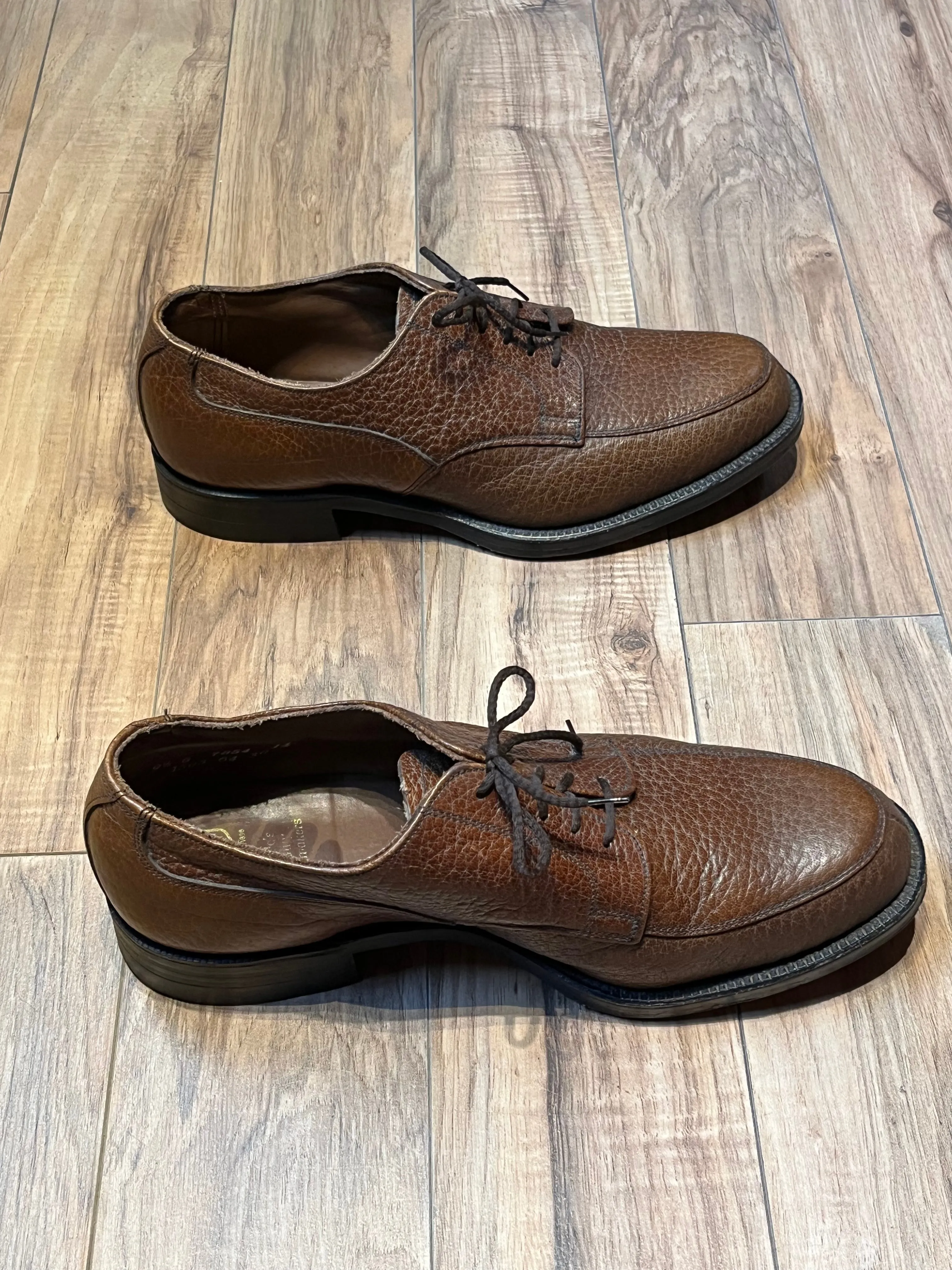 Vintage Hartt Camel Skin Tumble Shoes, Made in Canada, Size US Mens 9.5, EUR 42.5
