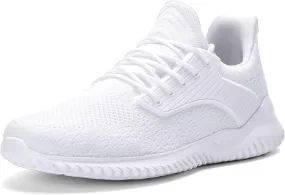 Walking Shoes for Men Sneakers - Memory Foam Tennis Running Shoes for Athletic Workout Gym Jogging Sports Lightweight Breathable Casual Sneakers