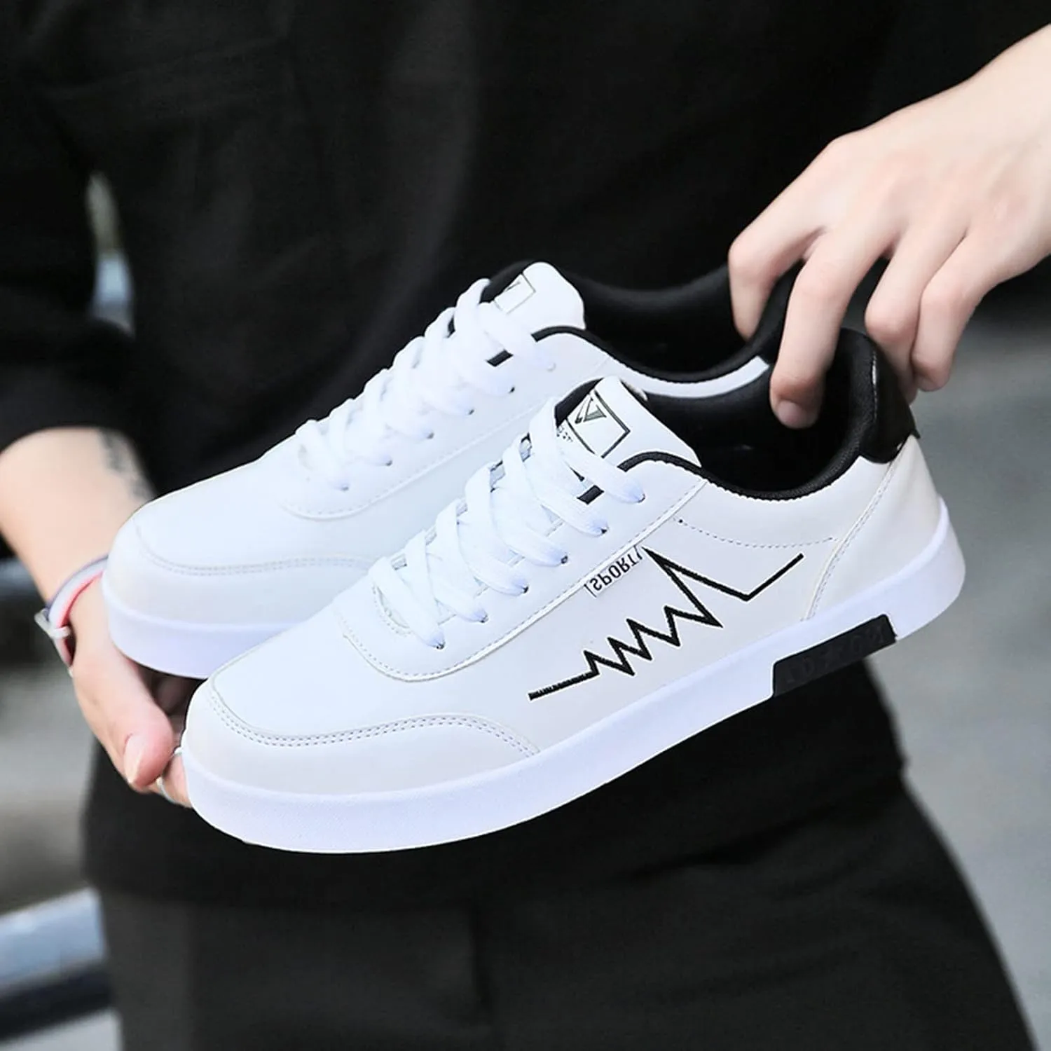 Warm Breathable Mesh Sports Casual Trainer Fabric Shoes Men's Casual Sneakers Mesh Breathable Walking Shoes
