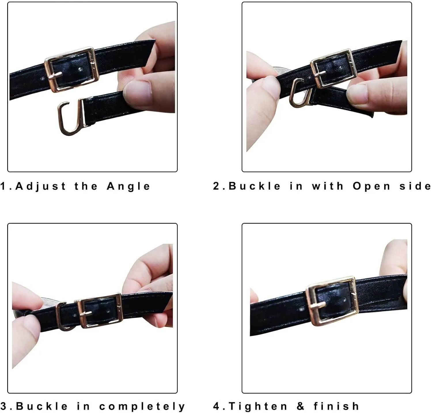Womens Flat Sandals Comfortable Clip Toe Flip Flops Soft Cushion Summer T-Strap Thong Sandals with Ankle Strap Metal Buckle Ladies Fashion Shoes for Walking Beach
