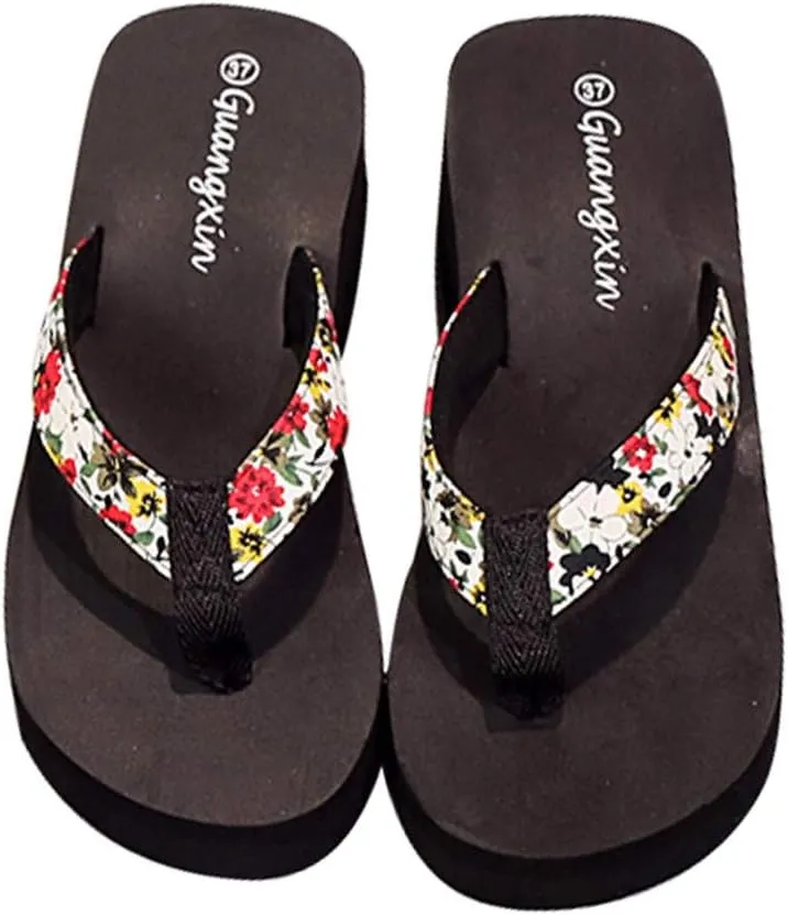 Womens Orthopedic Sandals with Arch Support Wide Width Clip Toe Flip Flops Dressy Wedge Platform Summer Beach Shoes