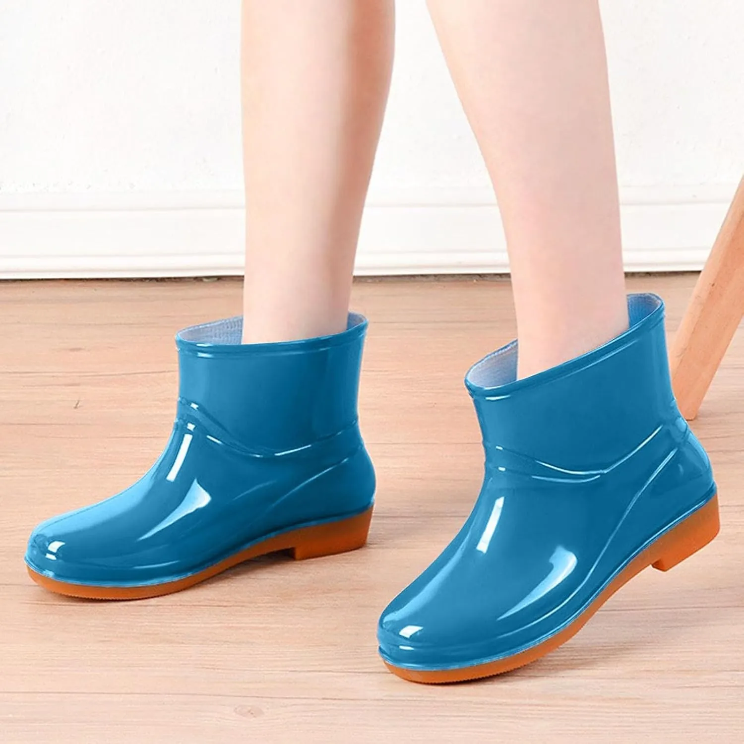 Womens Rain Boots Womens Rubber Boots Anti-Slipping for Boating Fishing Gardening Farming Waterproof Rain Shoes