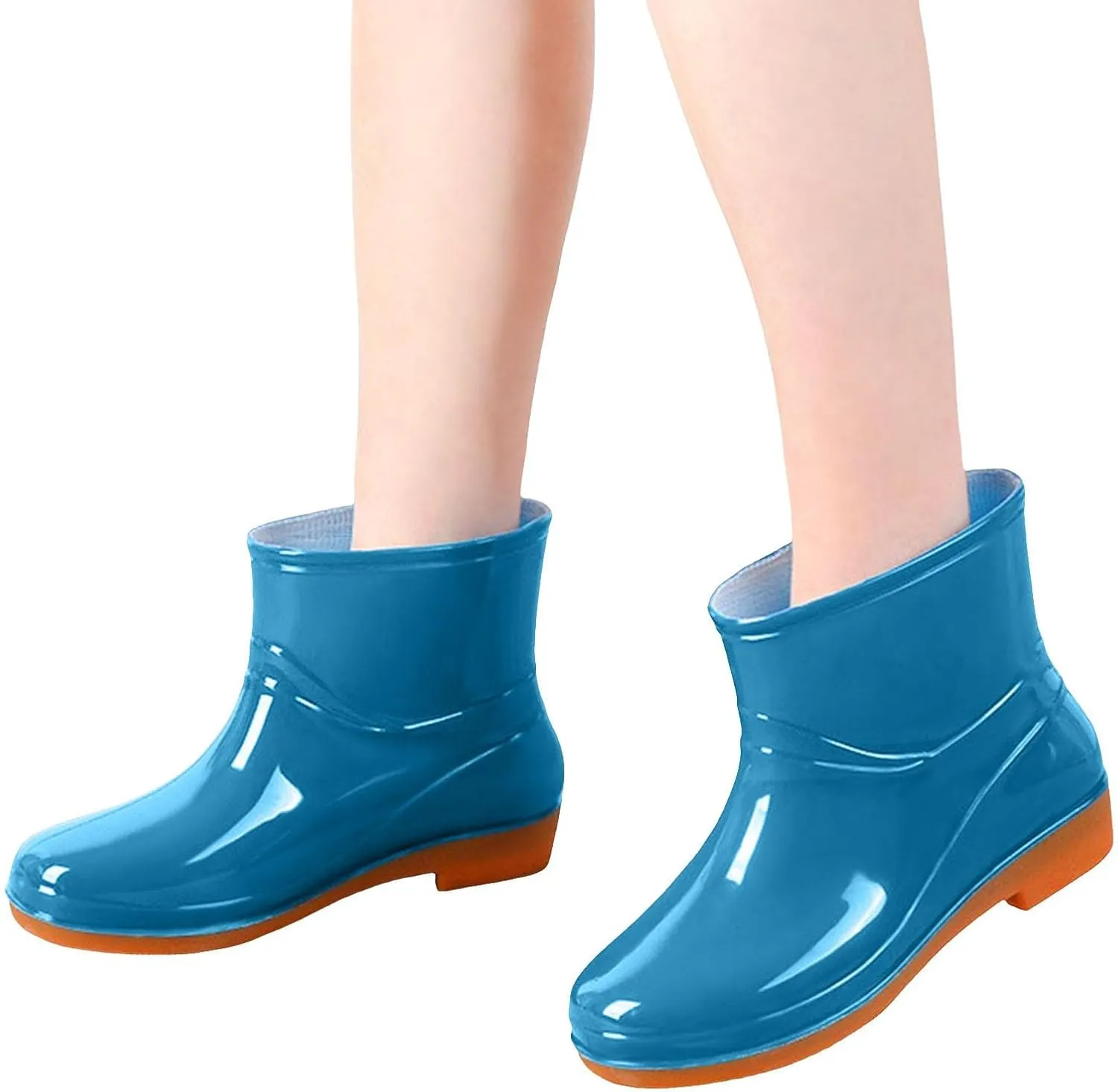 Womens Rain Boots Womens Rubber Boots Anti-Slipping for Boating Fishing Gardening Farming Waterproof Rain Shoes