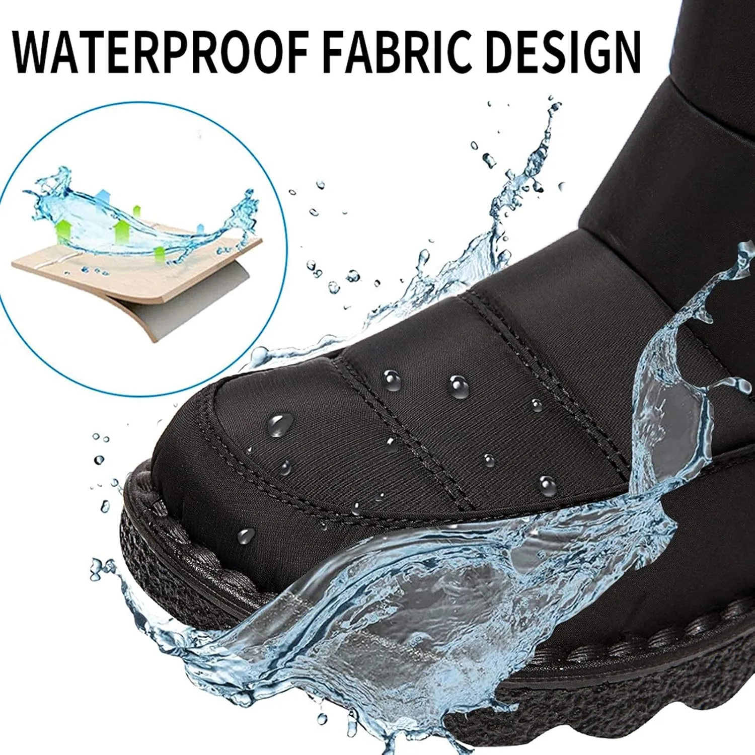Womens Winter Boots Snow Boots for Women Waterproof Thick Bottom Waterproof Mid Calf Boots for Women Comfy Warm
